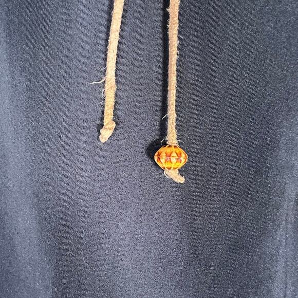 2B Clothing Vintage Lace Up Boot Cut Trouser Pants M Black High Rise Gothic - Picture 8 of 8